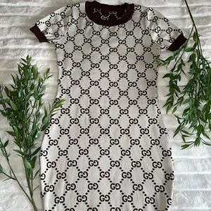 Designer Print Dress